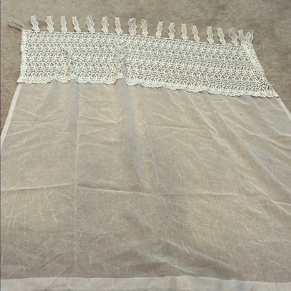 Sheer lace curtains (2)